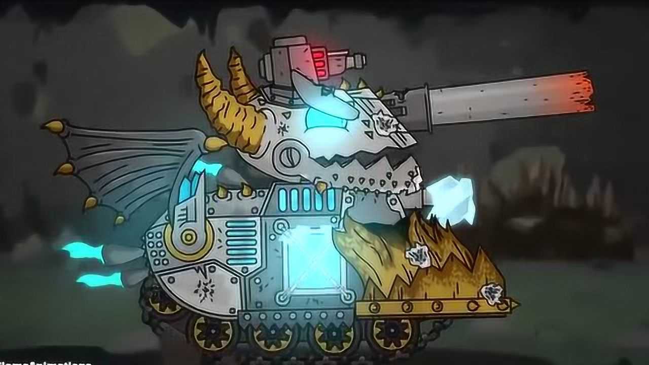 坦克动画:红光巨鼠 vs 蓝光利维坦