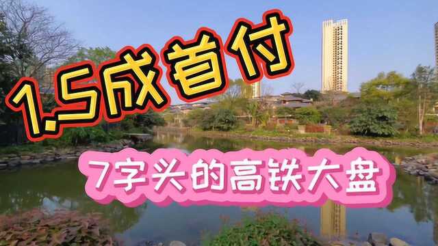 惠州高铁站旁大型楼盘 1.5成首付 7字头