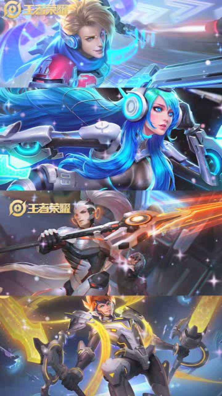 王者荣耀4个逐梦系列皮肤出场效果对比你们觉得哪个更炫酷