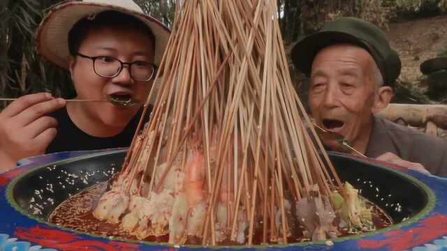 冷吃火锅,乐山名菜“钵钵鸡”教程来了,清脆爽口,大口撸串,爽