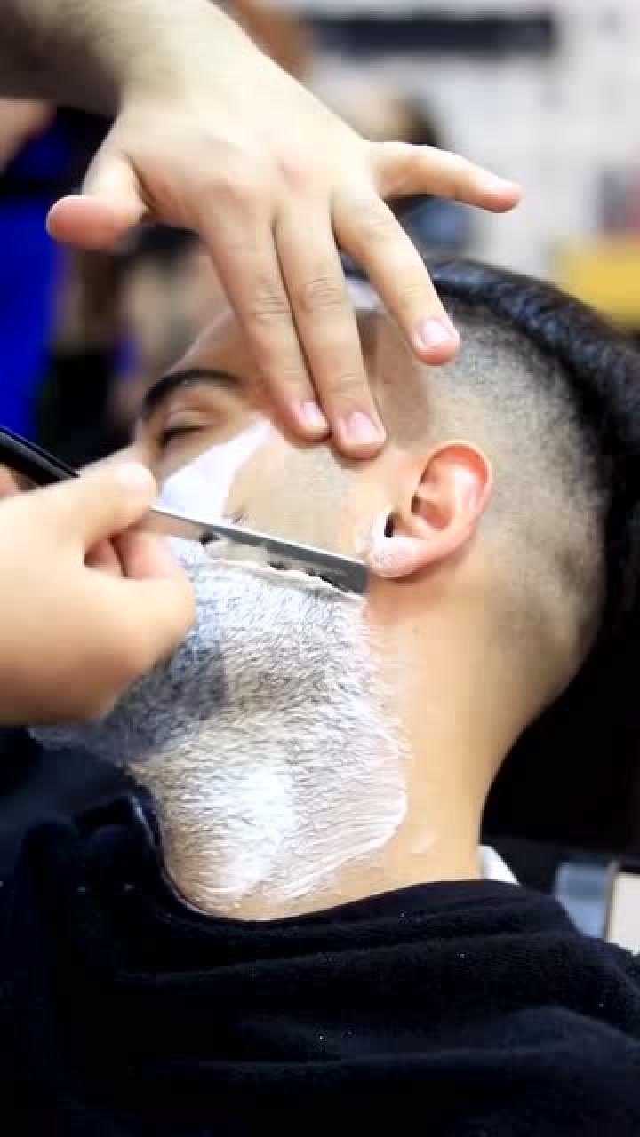 修面刮胡子,这手法太无情了_腾讯视频