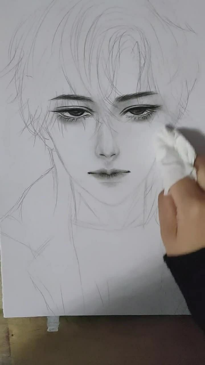 每天最开心的事情就是画画了可以画出来无数种帅哥