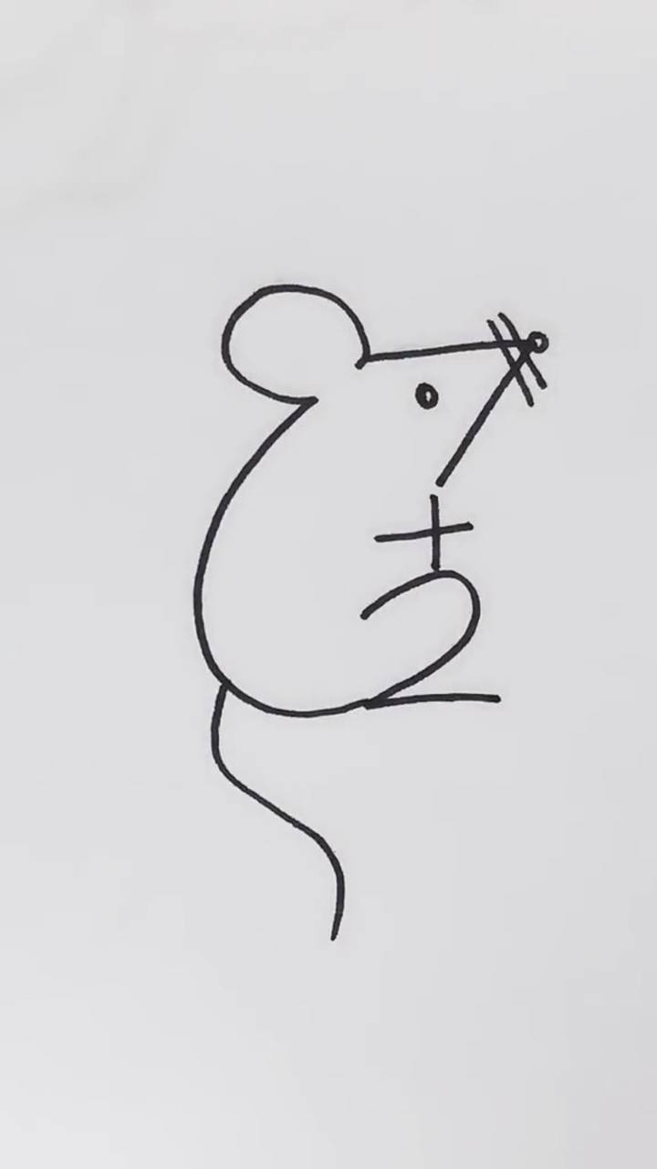 老鼠数字画法图片图片