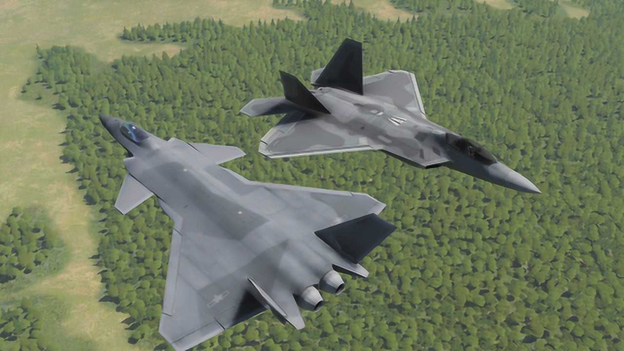 12架歼20拦截12架f22能赢吗,一场5代隐身战机间的对决,战役模拟