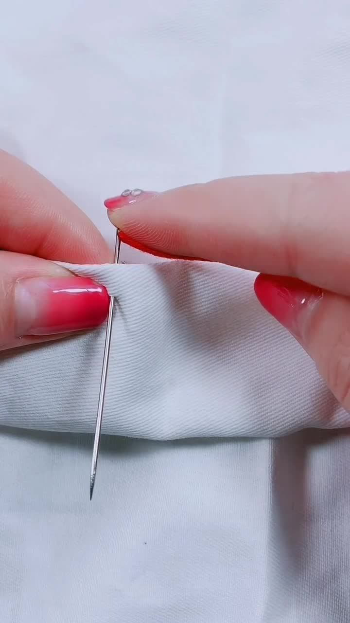 衣服这样缝边看起来更美观,我平时都是这么弄