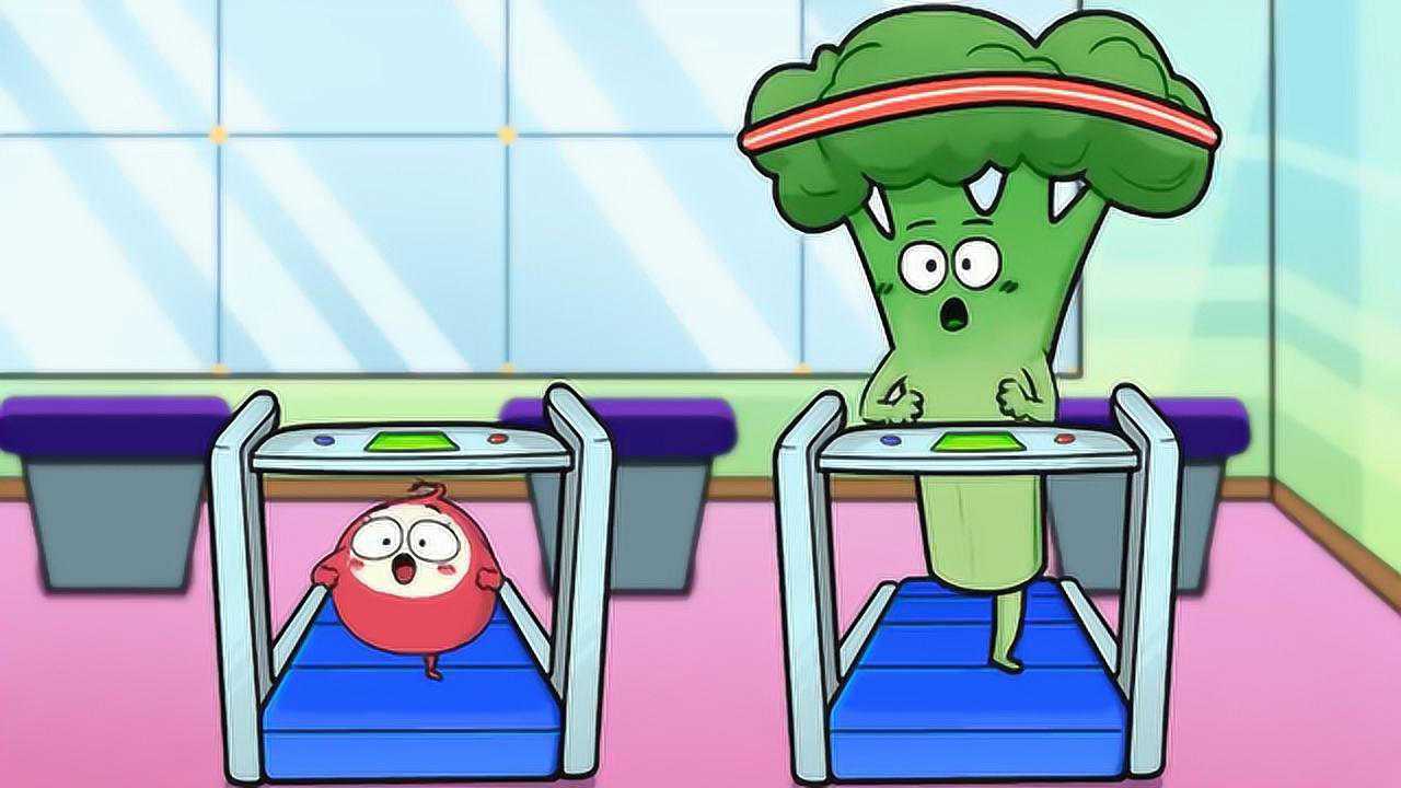 个子矮的烦恼,小萝卜去健身房锻炼,结果运动器材全都够不到!_腾讯视频
