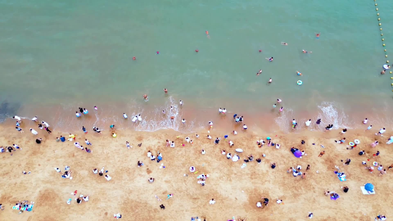 全民健身日——"隐秘"的赛场 青岛第一海水浴场