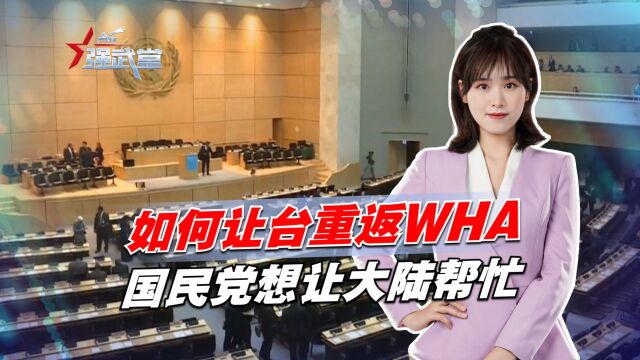 WHA连续7年拒绝台湾,国民党出了个主意,大陆或许会答应