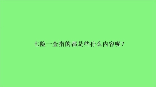 七险一金指的都是些什么内容呢?