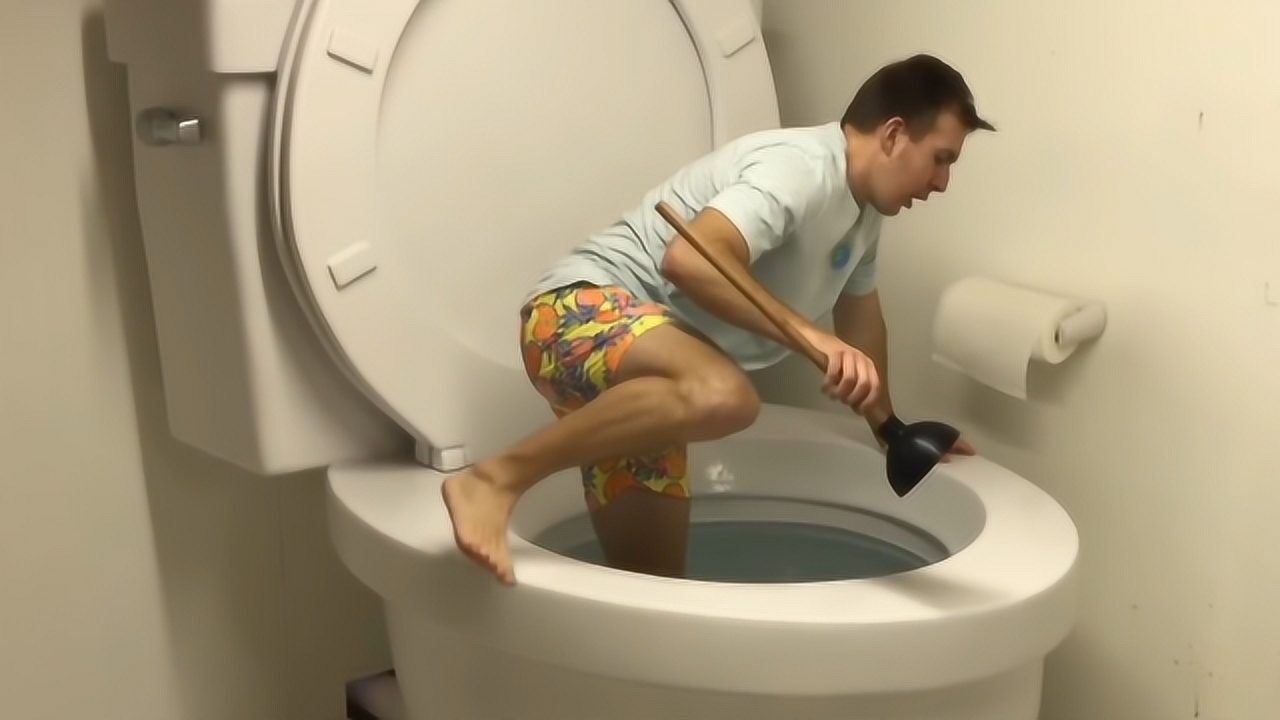 世界上最大的马桶不是用来上厕所的小哥跳进去才知内里乾坤