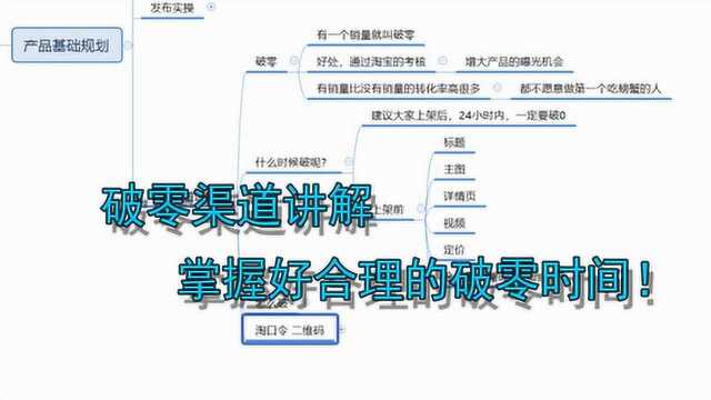 淘宝运营体系课之破零渠道讲解,什么时间破零最好!