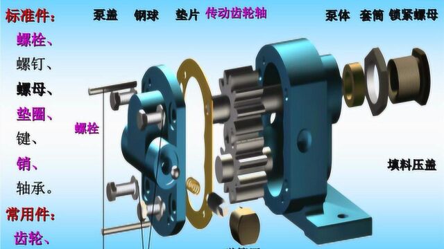 标准件、常用件的选型及应用举例!机械设计教程非标准设备设计教学精讲!