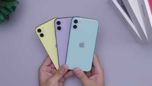 iPhone11排名前三的配色，糖果色彩青春洋溢，你更喜欢哪一个？