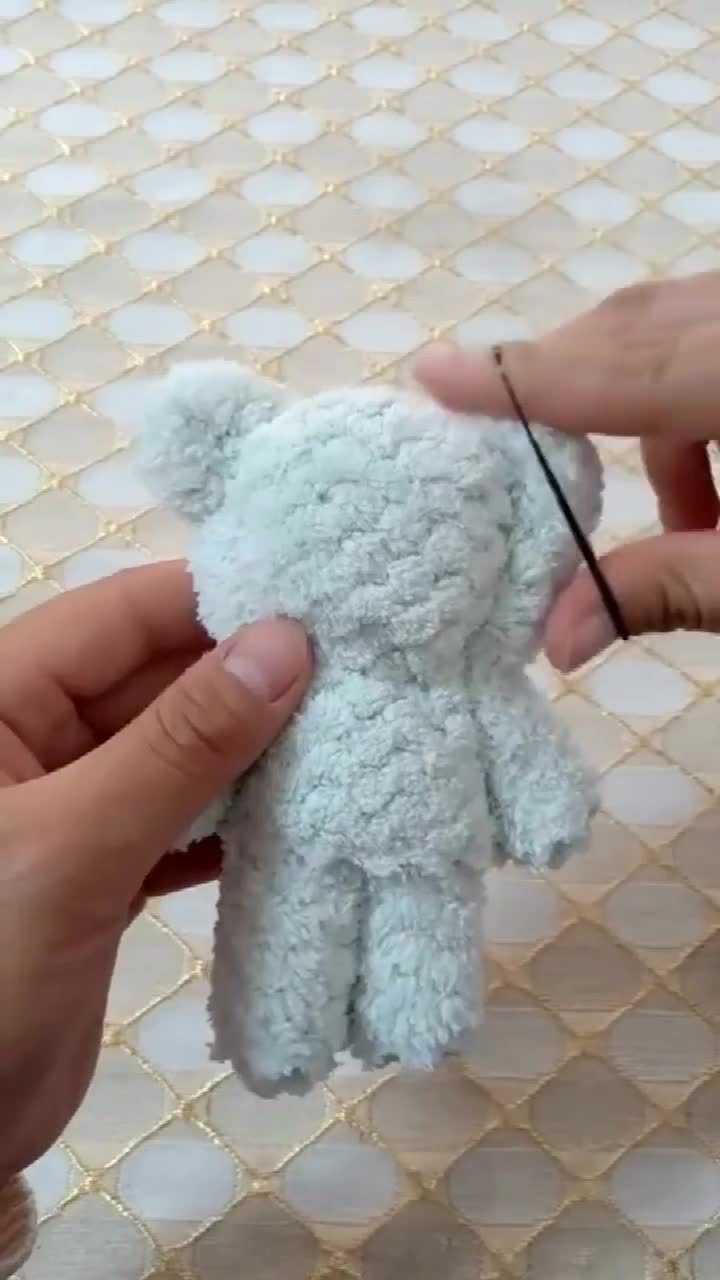 真是个巧手,毛巾折叠的小熊,竟这样的好看!