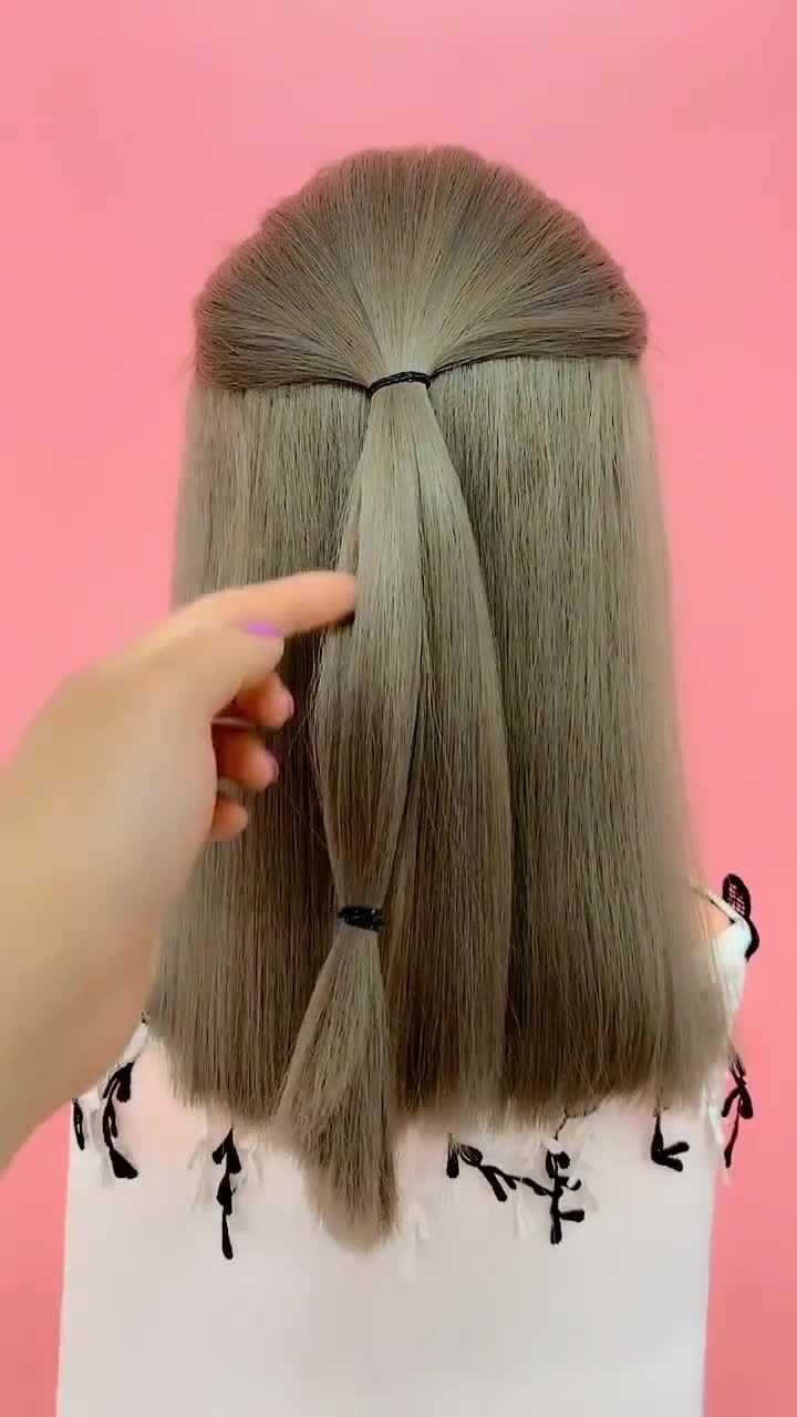 头发这样扎非常漂亮,简单易学,手残党都能学会!