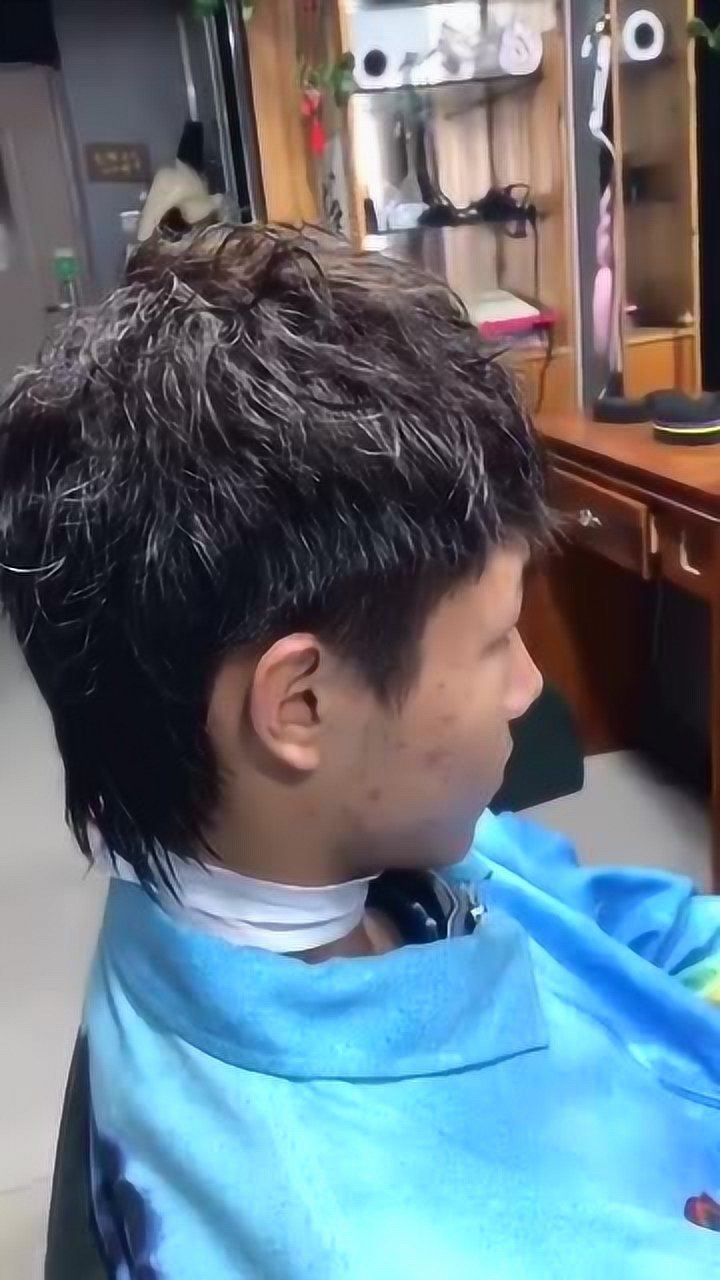 钢夹烫,狼尾头!