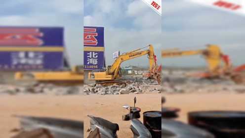广西南宁最大物流园因违建被拆除 政府将约谈负责人退还商户租金