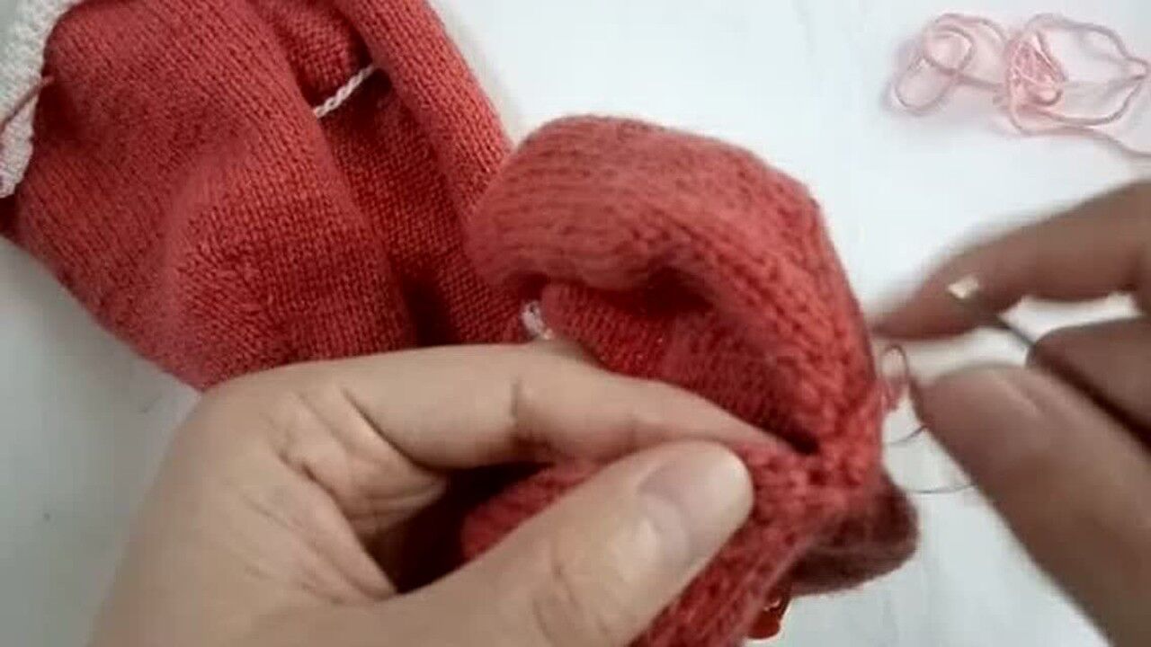 mattress stitch缝合法,平针的垂直针目缝合