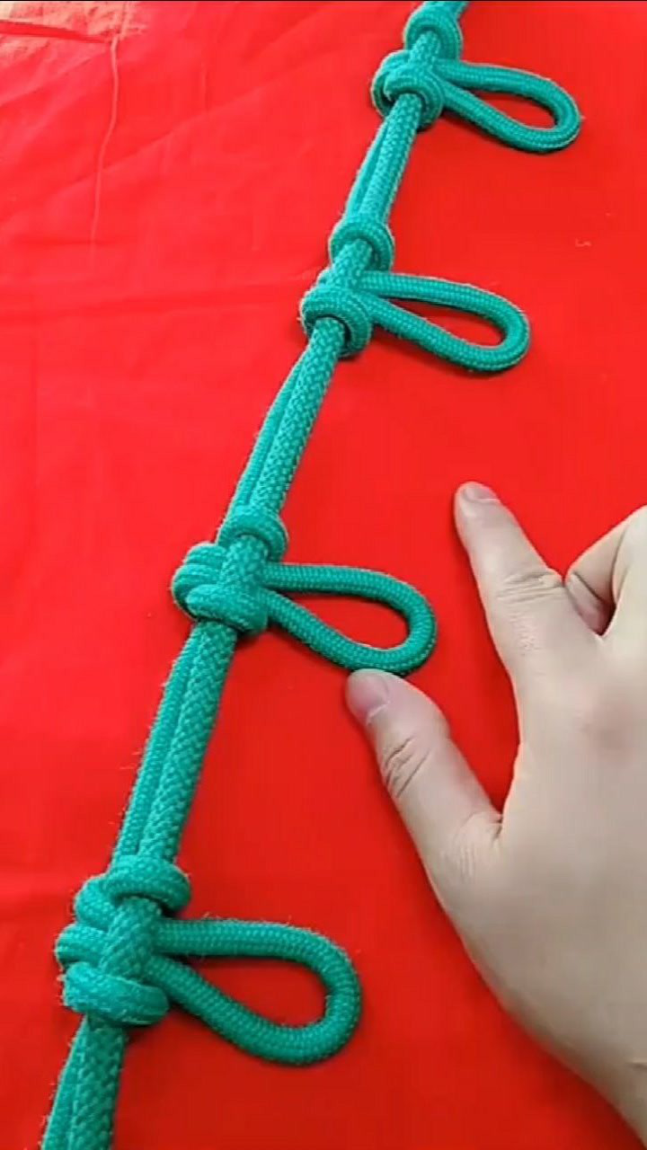 晾衣绳打结教程这样再也不怕风大太实用了