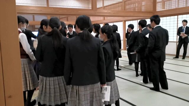 日本学生在本丸历史馆上课