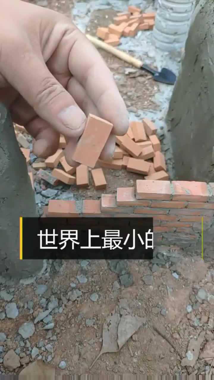 世界上最小的磚頭這也就能蓋個狗窩還沒人的手指長