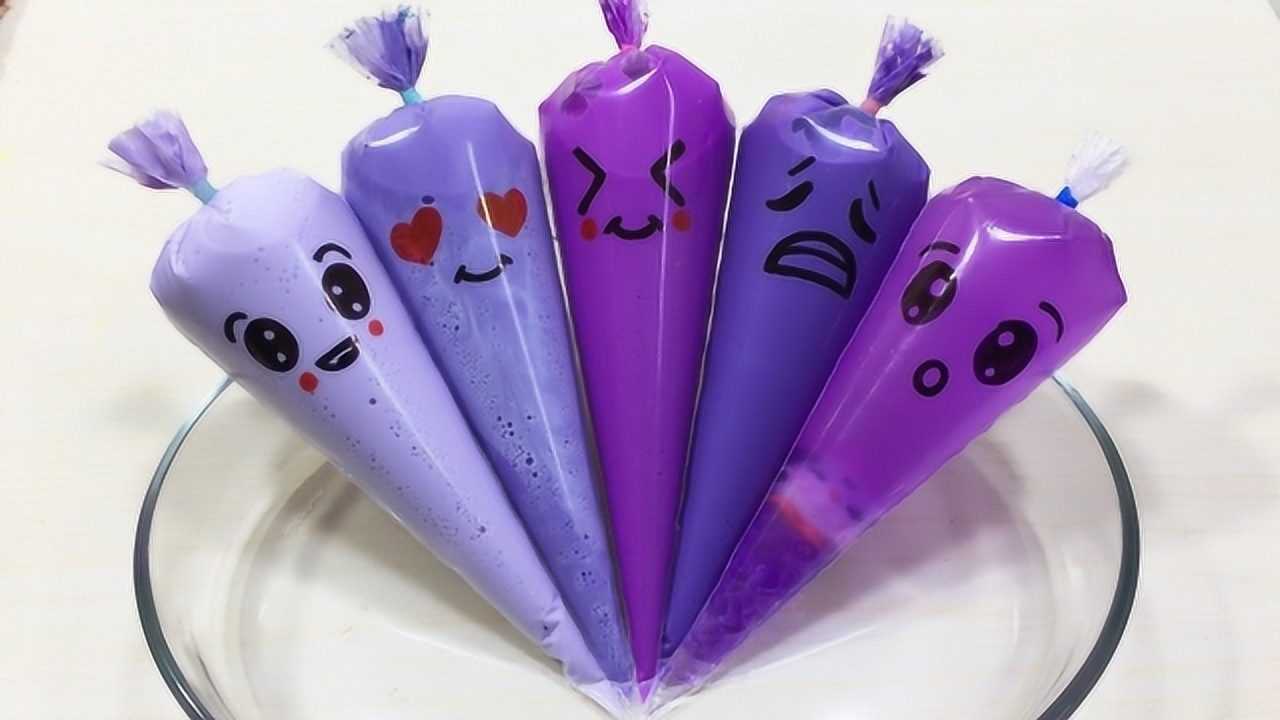趣味玩玩紫色粘液袋史莱姆混合
