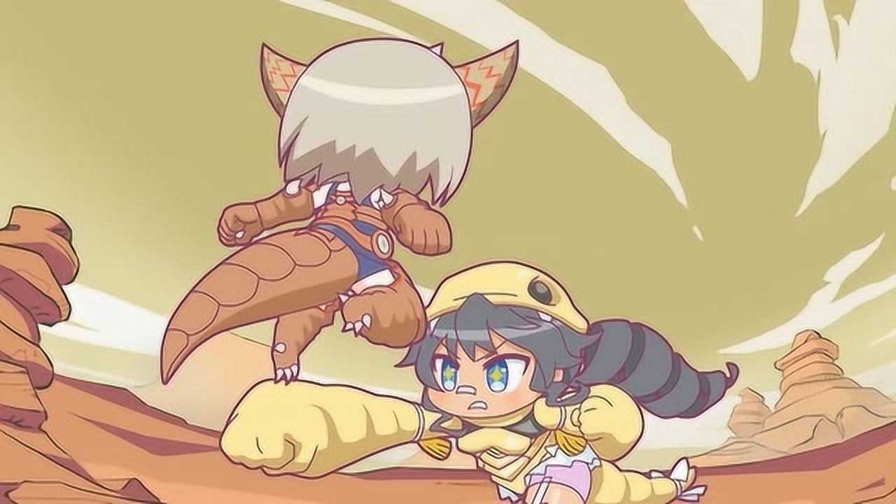 怪兽娘雷德王施展怪力一个地球上投打趴哥莫拉