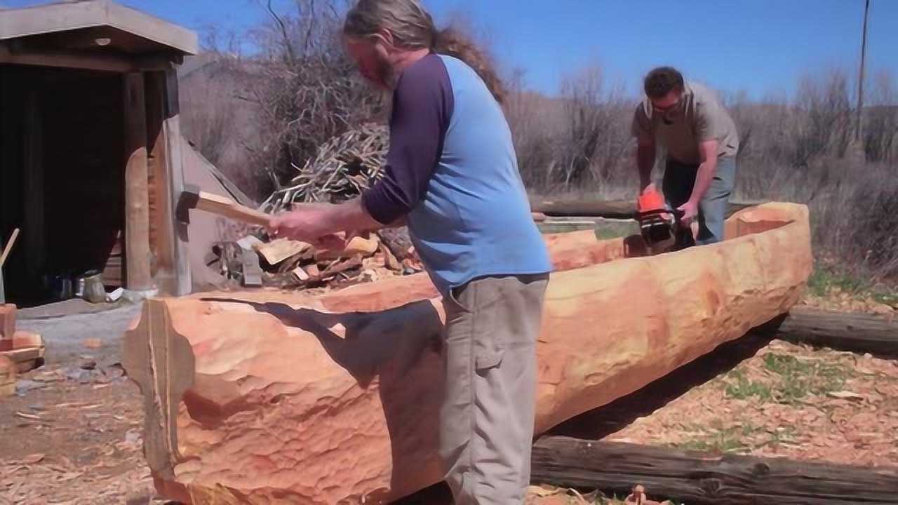 独木舟制作全过程