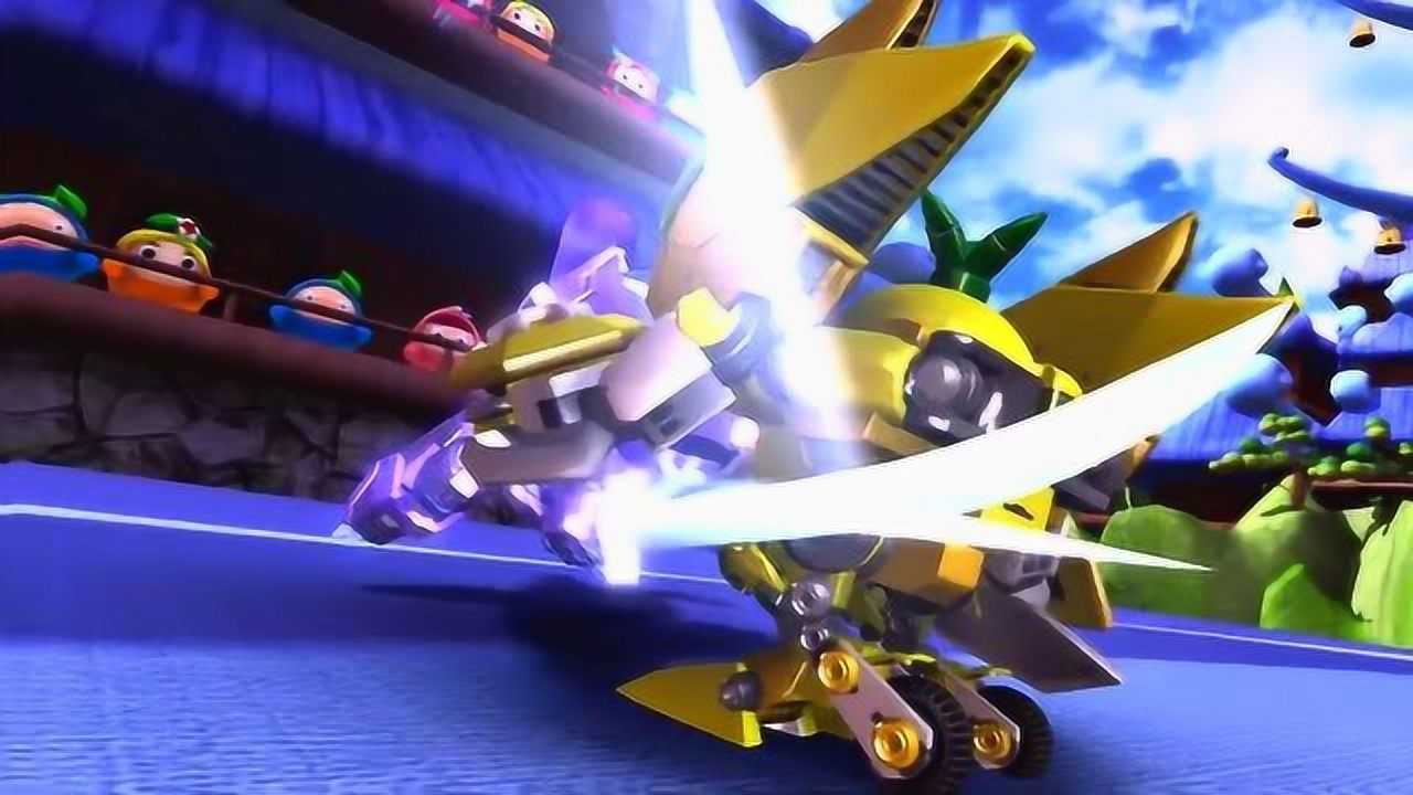 果宝特攻2:斜眼号比菠萝吹雪的快剑还要快,他用的忍者幻影闪!