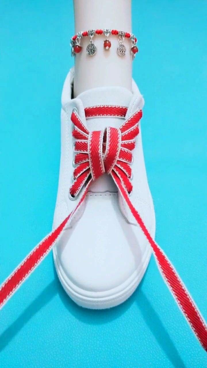 花式系鞋带教程来了非常有个性看起来就是漂亮