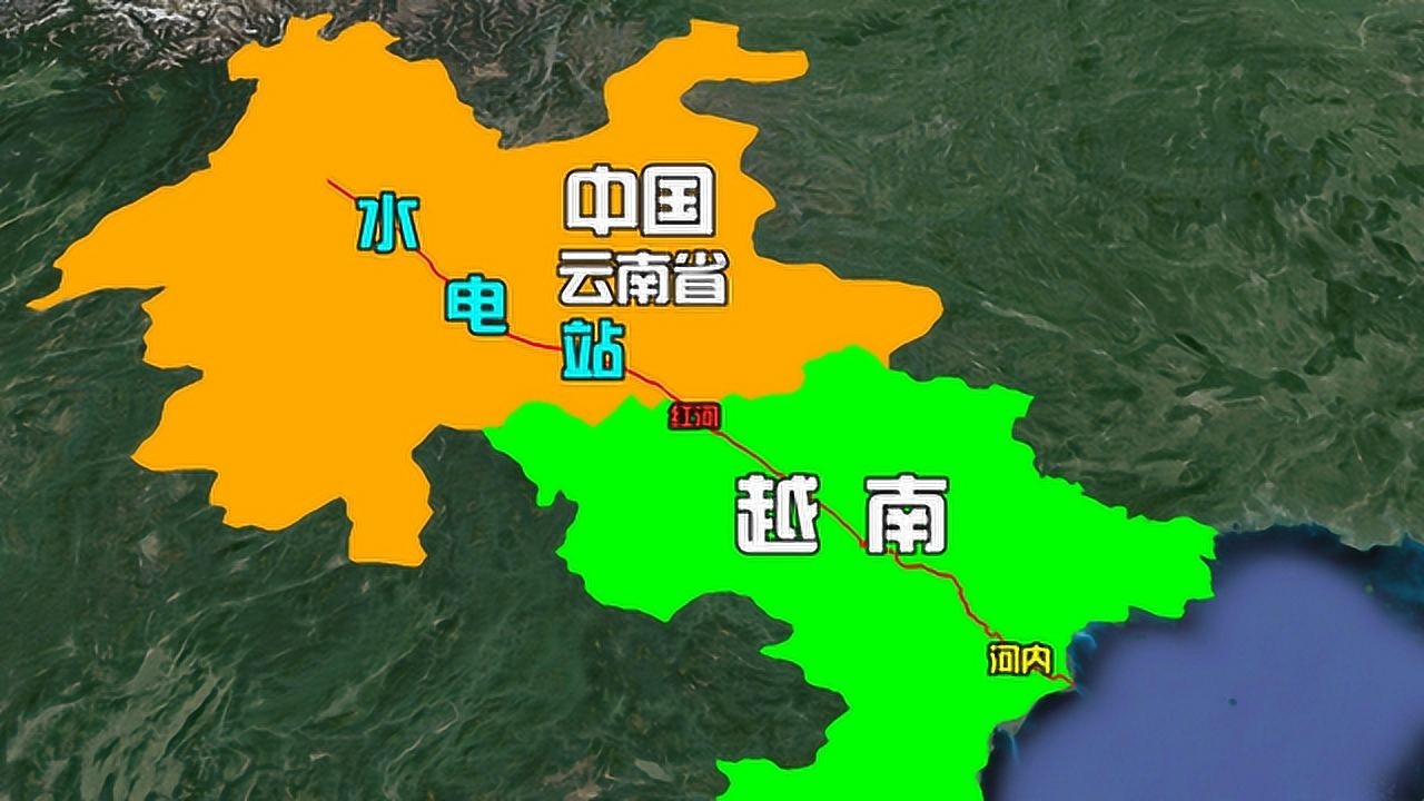 红河是越南首都的母亲河中国在上游水系建造几十座水电站