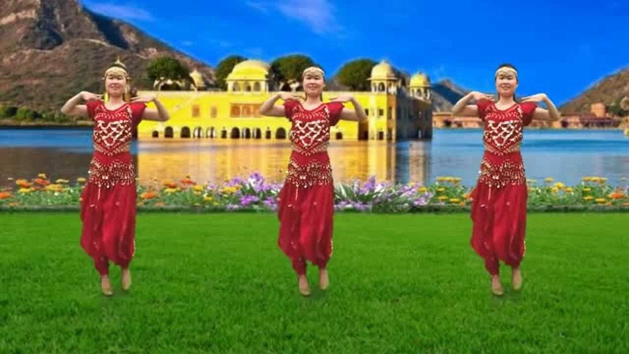印度舞男女混跳图片