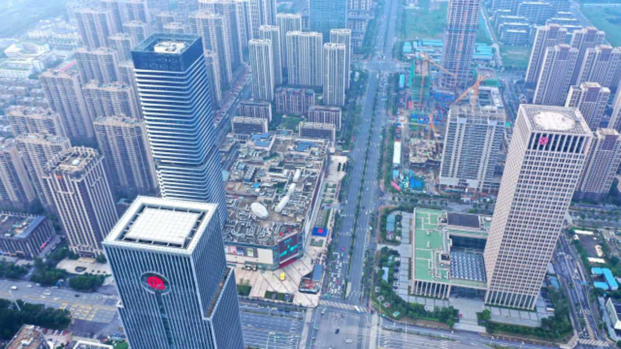 航拍合肥滨湖新区cbd,在省会城市中算什么样的档次