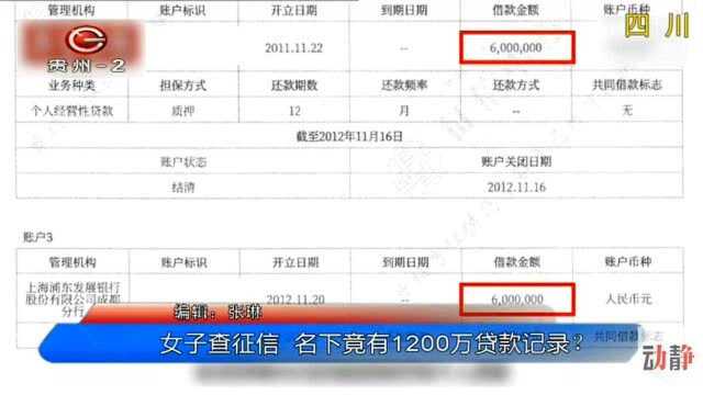 女子查征信被吓懵,自己名下竟无缘无故多出1200万的贷款!