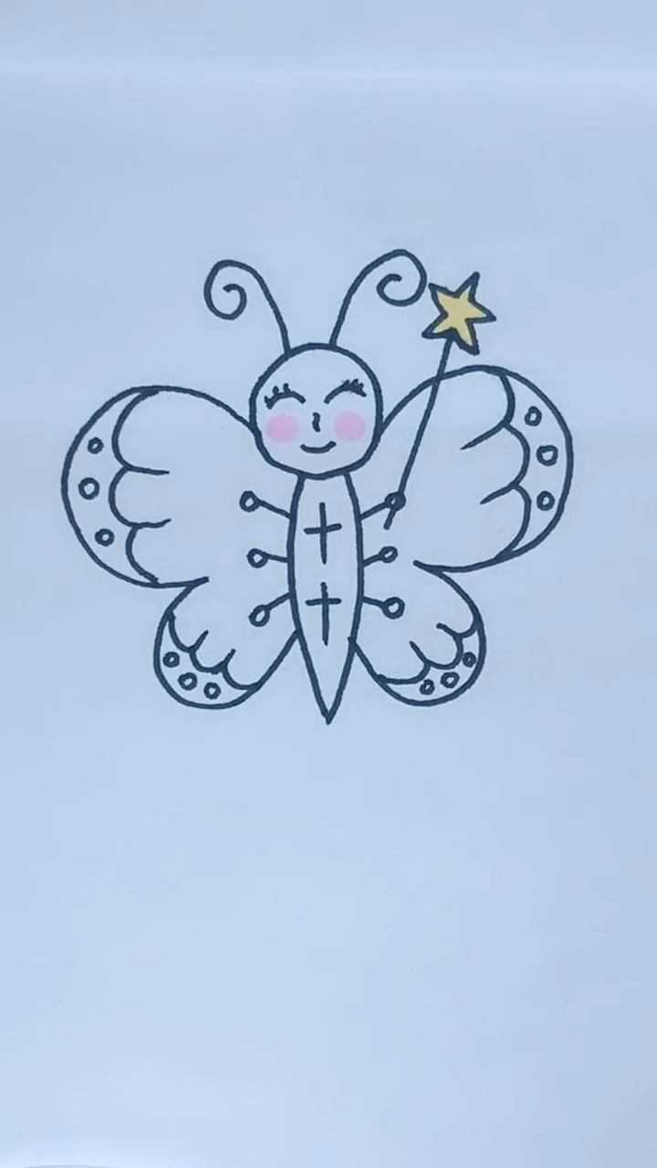 蝴蝶仙子的画法图片