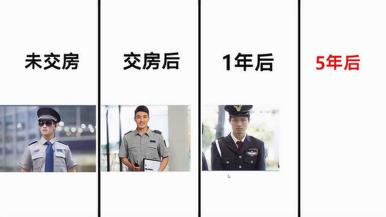 买房5年前后小区保安的区别爆笑对比太形象了哈哈哈