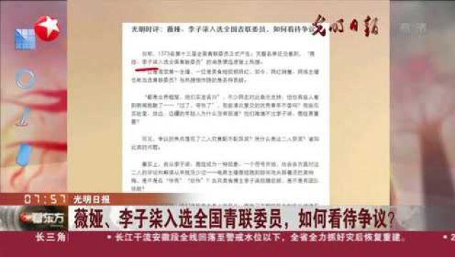 光明日报:薇娅、李子柒入选全国青联委员,如何看待争议?