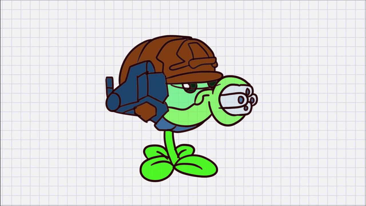 画机枪豌豆简笔画_高清1080p在线观看平台_腾讯视频