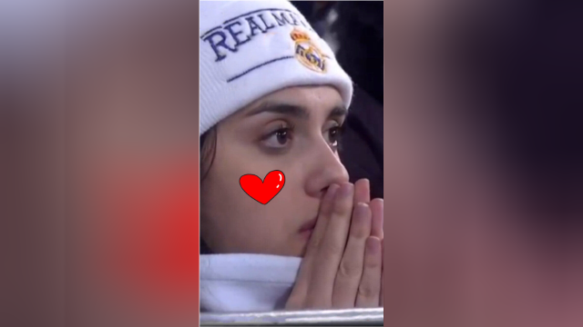 恋爱的感觉皇马最美女球迷c罗霸气绝杀淡定鼓掌