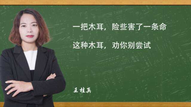 一把木耳,险些害了一条命,这种木耳,劝你别尝试