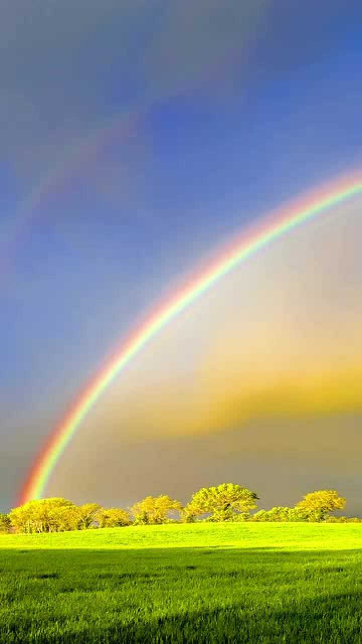 "斯人若彩虹,遇上方知有"听说看见双彩虹的人会很幸运