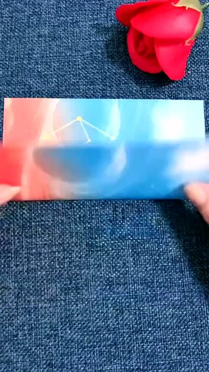 折纸教程用纸折的帐篷没想到还挺像样