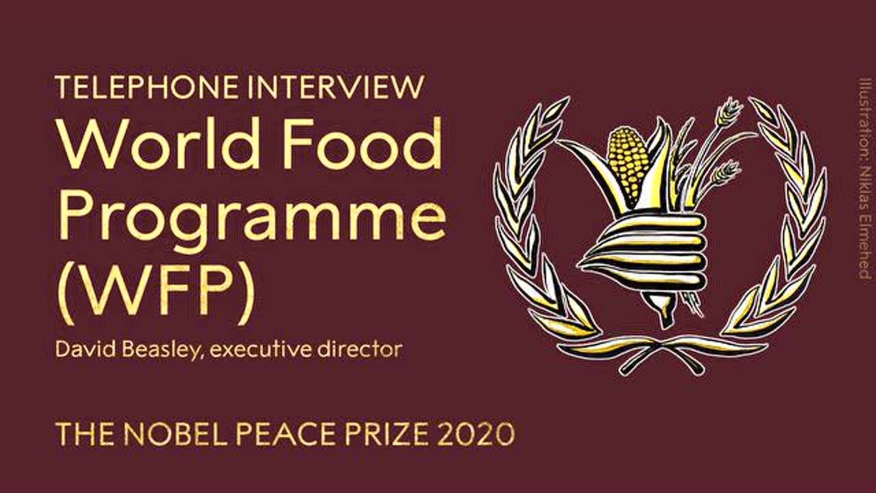 诺贝尔奖官网对2020年诺贝尔和平奖得主联合国世界粮食计划署执行主任