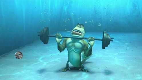 搞笑怪兽电影：小怪兽在水里练肌肉，成为拯救世界的超级英雄