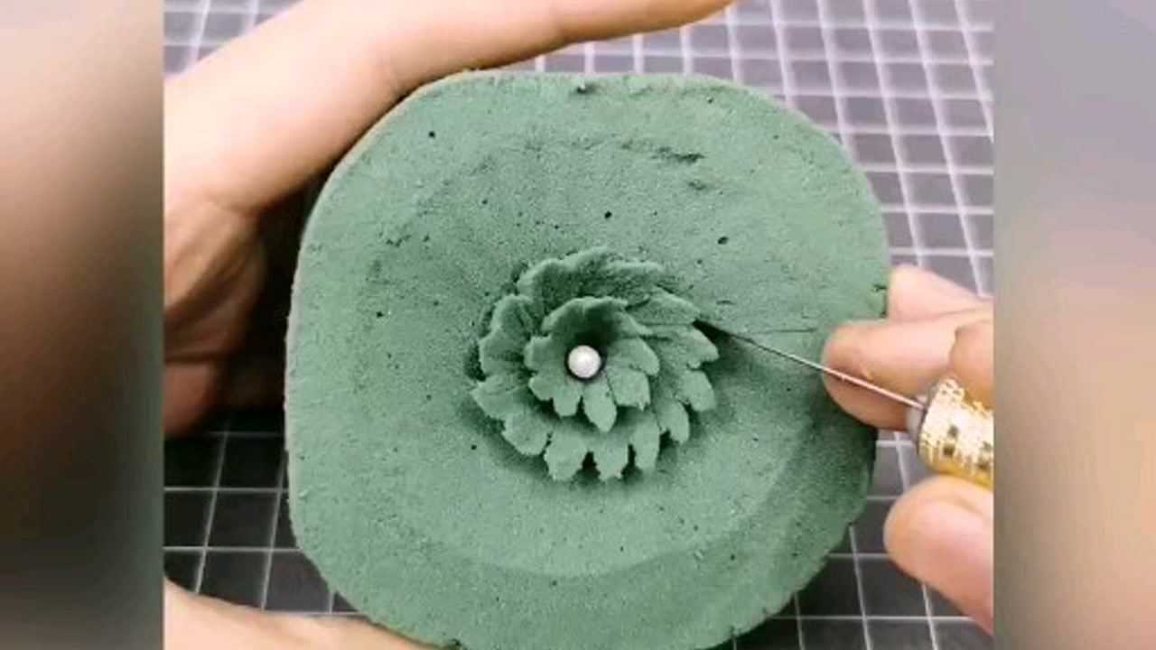 花泥这样雕刻火了