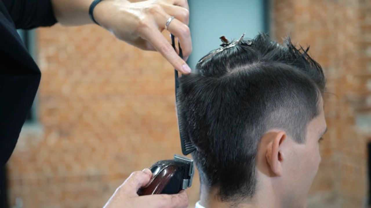 男士常规剪发修剪方法,精剪教程,美发专用技术
