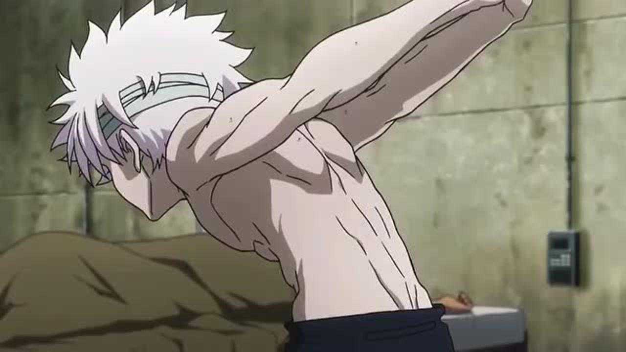 全职猎人:奇犽的身材,从小这么多肌肉,不容易长高