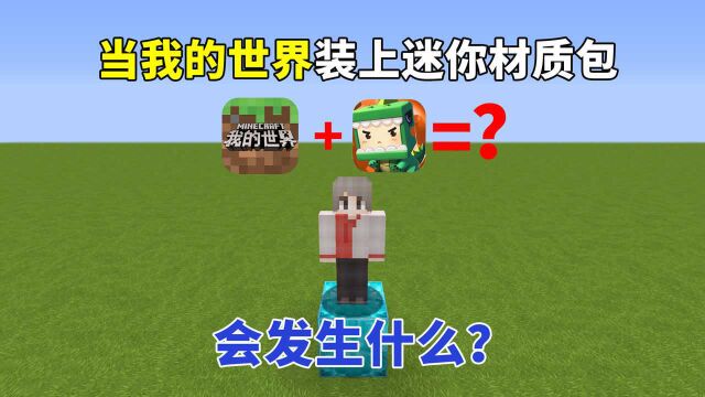 我的世界:当MC装上迷你材质包会发生什么?