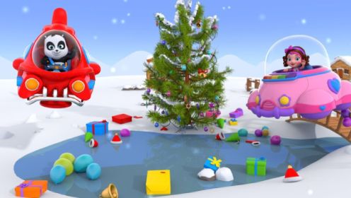 装扮圣诞树和礼物，启蒙动画