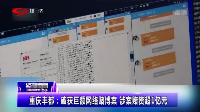 重庆丰都:警方重拳出击破获巨额网络赌博案,涉案赌资金额超1亿元